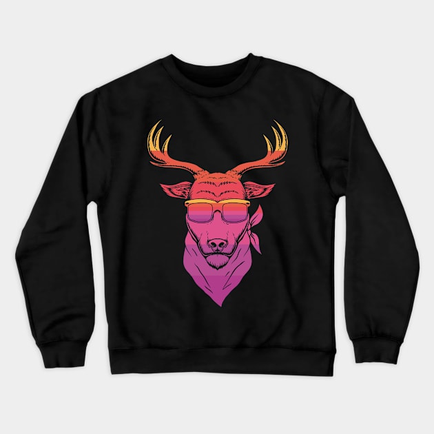 Cool Animal Gradation Crewneck Sweatshirt by giantplayful